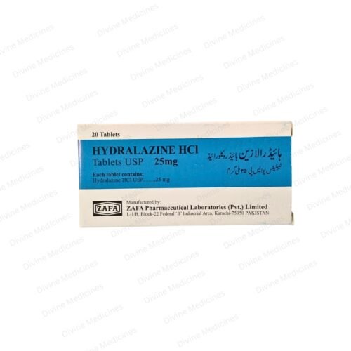 Hydralazine HCl (25mg) 20 Tablets