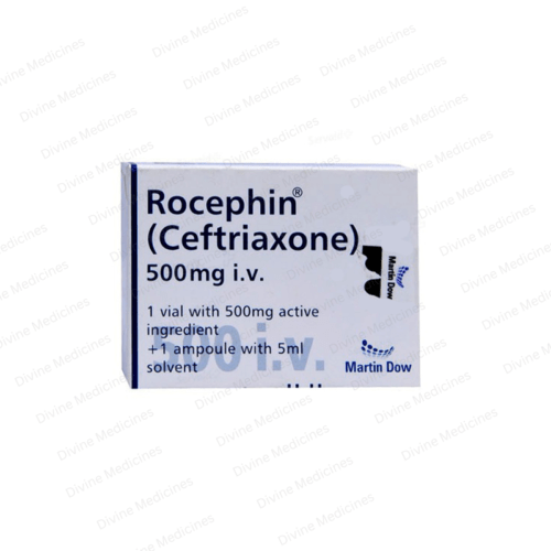 Rocephin (500mg) IV, 1 Vial Injection