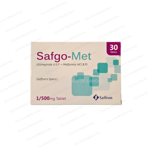 Safgo-Met (1/500mg) 30 Tablets