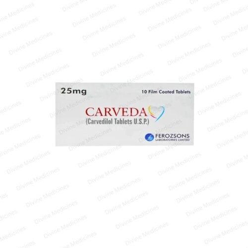 Carveda (25Mg) 10 Tablets