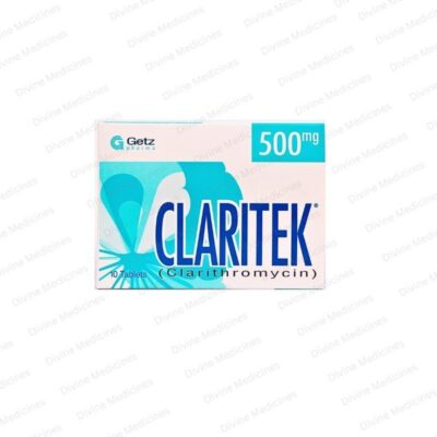 Claritek 500mg 10 Tablets - Clarithromycin - Getz Pharma