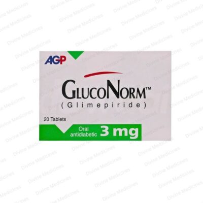 Gluconorm 3mg 20 Tablets - Glimepiride - AGP Pharma Limited