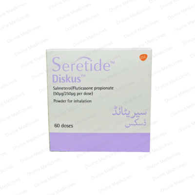 Seretide Diskus 50/250mcg Inhaler - Salmeterol + Fluticasone - GlaxoSmithKline