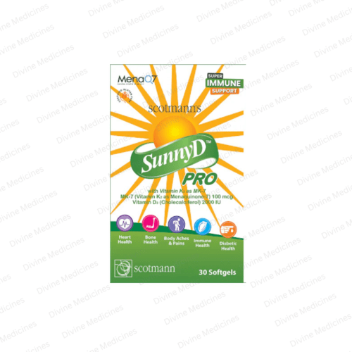 Sunny D Pro (Vitamin D3 + Vitamin K2) 60 Capsules