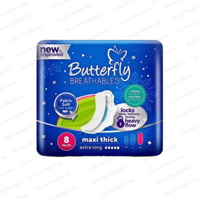 Butterfly Breathables Maxi Thick Cottony Soft Extra Long 8 Pads