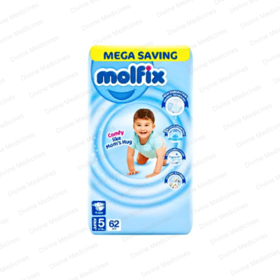 Molfix Diapers Junior Size 5 (11-18 Kg) 62 Pcs Mega Pack