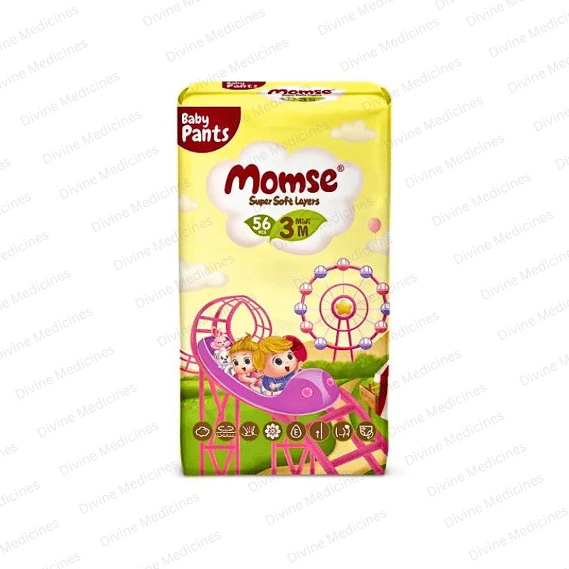 Momse Baby Pants Medium Size 3 56 Pcs Jumbo Pack