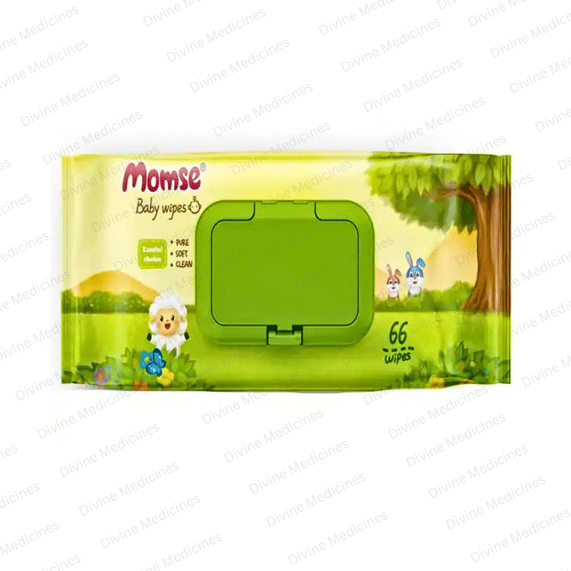 Momse Baby Wipes Regular Pack 66 Pcs